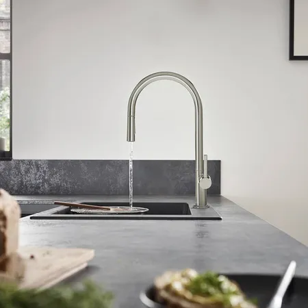 Hansgrohe Talis M54 Смеситель для кухни, 1 отв, цвет: сталь