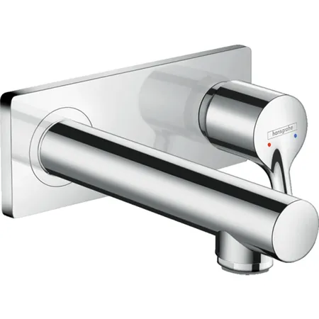 Hansgrohe Talis S Смеситель для раковины, однорычажный, настенный, излив:, внешняя часть, цвет: хром