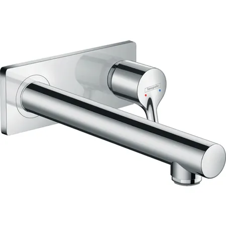 Hansgrohe Talis S Смеситель для раковины, однорычажный, настенный, излив:, внешняя часть, цвет: хром