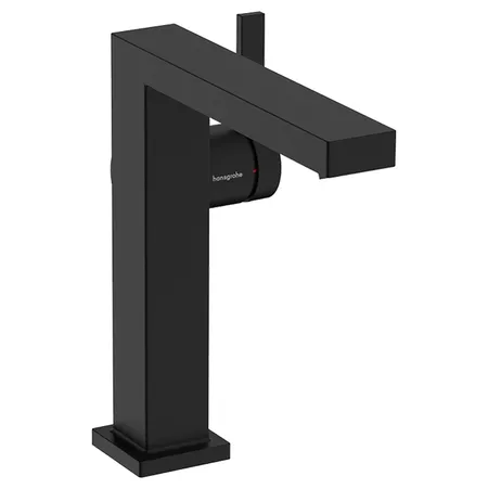 Hansgrohe Tecturis E Смеситель для раковины, на 1 отв, с донным клапаном, цвет: черный матовый