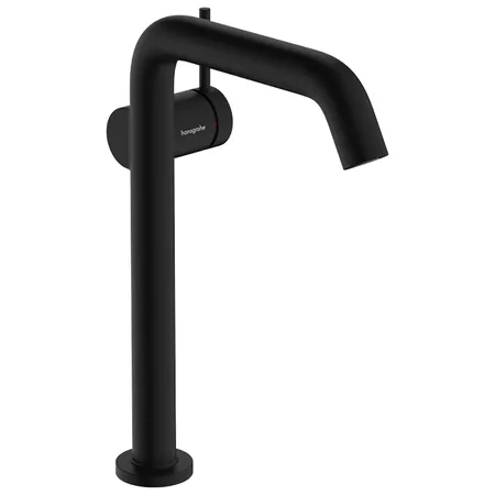 Hansgrohe Tecturis S Смеситель для раковины, высокий, 1 отв, CoolStart EcoSmart+, с донным клапаном Push-Open, цвет: черный матовый
