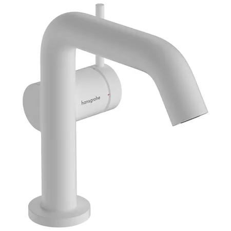 Hansgrohe Tecturis S Смеситель для раковины, 1 отв, с донным клапаном Push-Open, цвет: белый матовый
