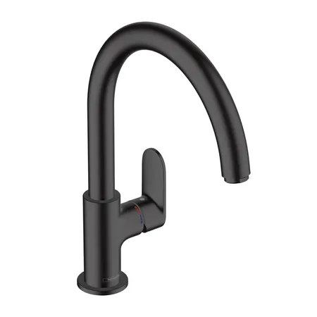Hansgrohe Vernis Blend M35 Смеситель для раковины, однорычажный, излив, цвет: матовый черный