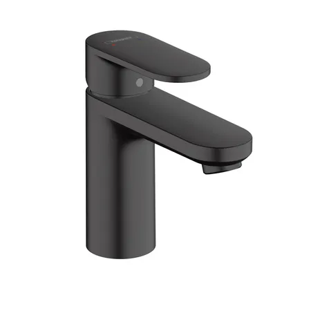 Hansgrohe Vernis Blend Смеситель для раковины, излив, с донным клапаном, цвет: матовый черный