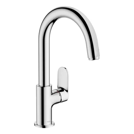 Hansgrohe Vernis Blend Смеситель для раковины, излив, с донным клапаном, цвет: хром