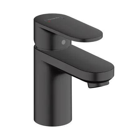 Hansgrohe Vernis Blend Смеситель для раковины, излив, с донным клапаном, цвет: матовый черный