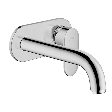 Hansgrohe Vernis Blend Смеситель для раковины, настенный, излив, внешняя часть, цвет: хром