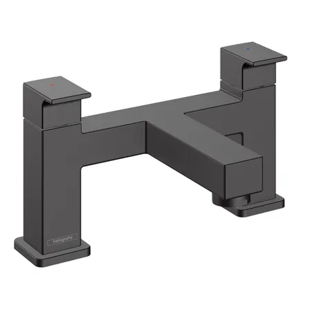 Hansgrohe Vernis Shap Смеситель для ванны, на 2 отв, цвет: матовый черный