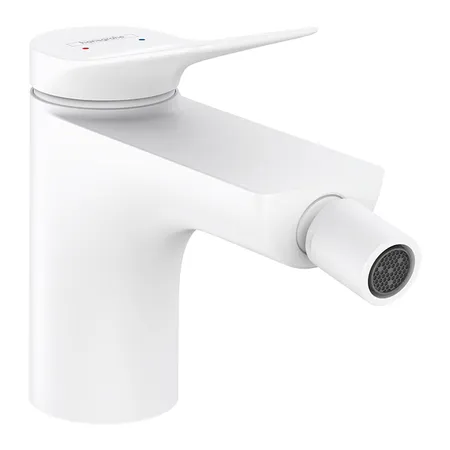 Hansgrohe Vivenis Смеситель для биде, на 1 отв, с донным клапаном, цвет: белый матовый