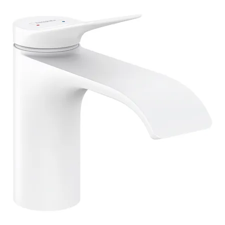 Hansgrohe Vivenis Смеситель для раковины, на 1 отв, с донным клапаном, цвет: белый матовый