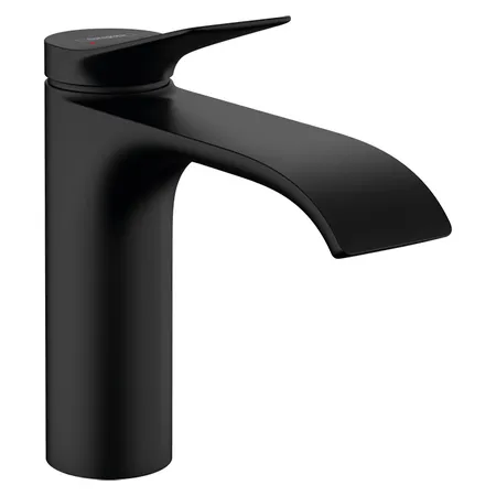 Hansgrohe Vivenis Смеситель для раковины, на 1 отв, с донным клапаном, цвет: черный матовый