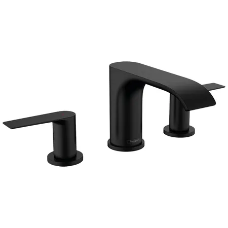 Hansgrohe Vivenis Смеситель для раковины, на 3 отв, с донным клапаном, цвет: черный матовый