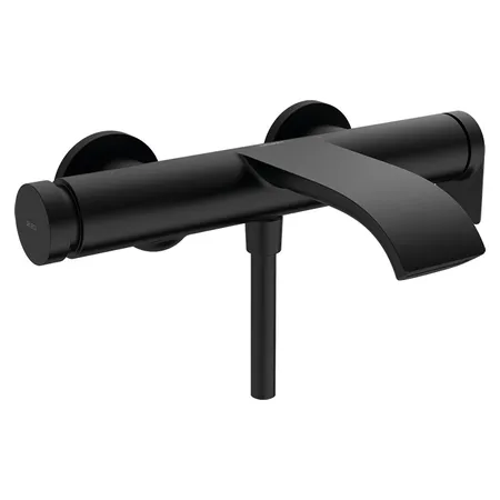 Hansgrohe Vivenis Смеситель для ванны, настенный, цвет: черный матовый