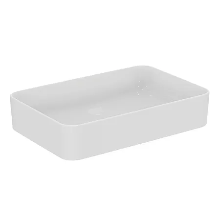 Ideal Standard Conca Раковина накладная, прямоугольная, без отв, с крепежом, цвет: белый
