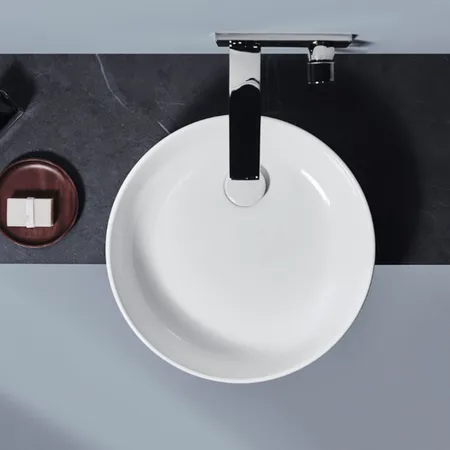 Ideal Standard Conca Раковина накладная, круглая, без отв, с крепежом, цвет: белый