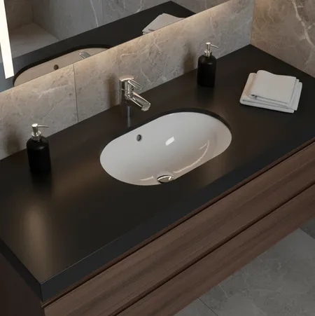Ideal Standard Connect Раковина, встраиваемая снизу, без отв, цвет: белый