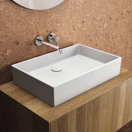 Ideal Standard Extra Раковина, накладная, без отв, без перелива, с крепежом, цвет: белый глянец