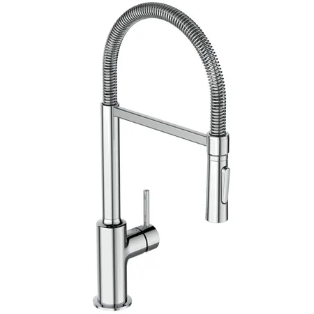 Ideal Standard Gusto Смеситель для кухни, на 1 отв, с высоким трубчатым вытяжным изливом R-типа, цвет: хром
