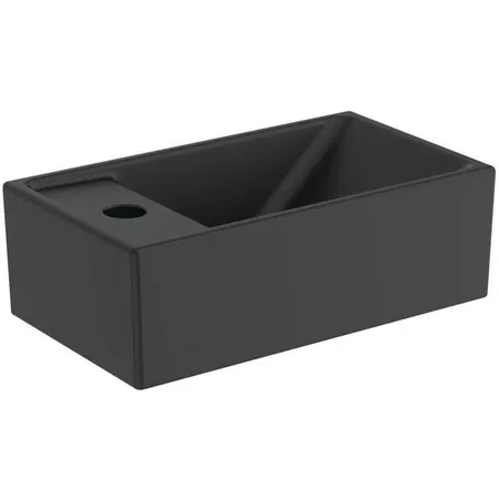 Ideal Standard i.life S Раковина, подвесная, с 1 отв, Sx, без перелива, цвет: чёрный матовый