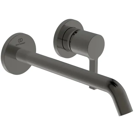 Ideal Standard Joy Смеситель для раковины, встраиваемый, излив:, для монтажа с комплектом №1 A1313NU, цвет: PVD Magnetic Grey