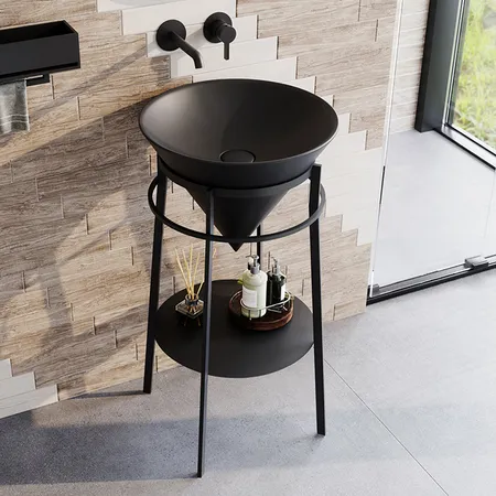 Kerama Marazzi CONO Металлическая структура напольная, цвет: черный матовый