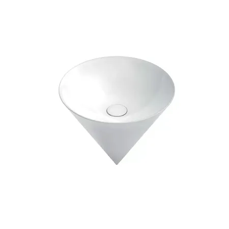 Kerama Marazzi Cono Раковина, подвесная, без отв, без перелива, цвет: белый глянцевый