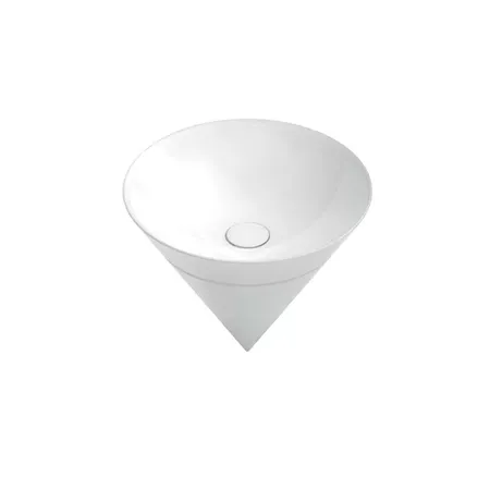 Kerama Marazzi Cono Раковина, встраиваемая сверху, без отв, без перелива, цвет: белый глянцевый