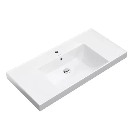 Kerama Marazzi Cubo Раковина подвесна, с 1 отв, цвет: белый глянцевая