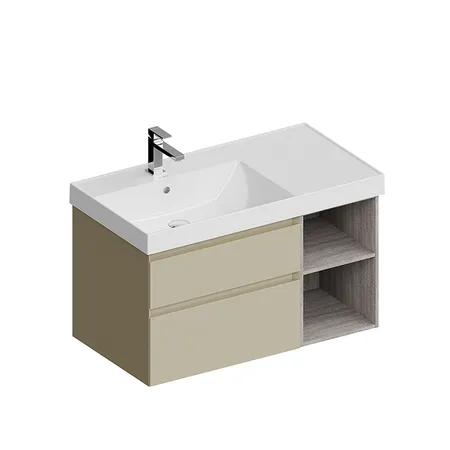 Kerama Marazzi Cubo Тумба подвесная, левая, цвет: лимо матовая