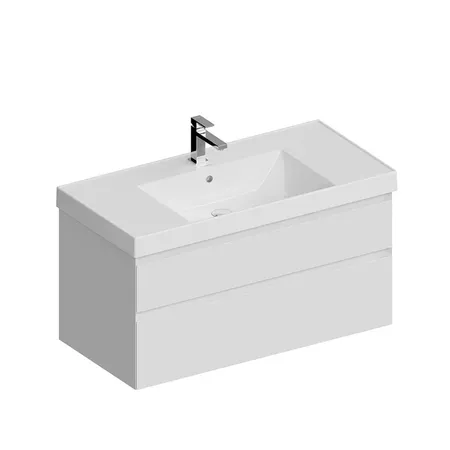 Kerama Marazzi Cubo Тумба подвесная, с ящиками, цвет: белая матовая