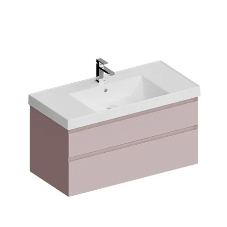 Kerama Marazzi Cubo Тумба подвесная, с ящиками, цвет: Мальва матовая