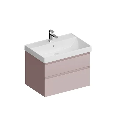 Kerama Marazzi Cubo Тумба подвесная, с ящиками, цвет: мальва матовая