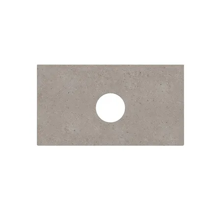 Kerama Marazzi Magica Столешница из керамогранита для накладных раковин Риккарди, без отв, цвет: серый матовый