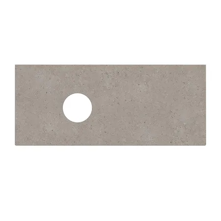 Kerama Marazzi Magica Столешница из керамогранита для накладных раковин Риккарди, без отв, цвет: серый матовый