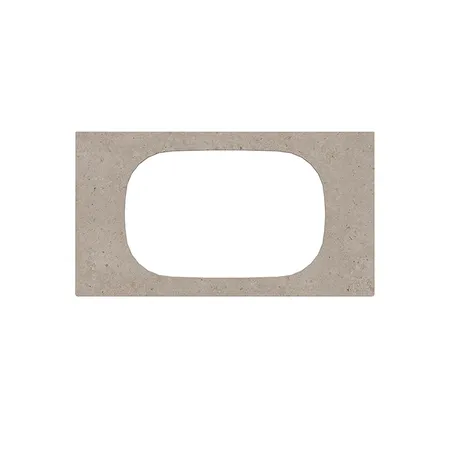 Kerama Marazzi Magica Столешница из керамогранита для встраиваемых раковин сверху Риккарди, без отв, цвет: бежевый матовый