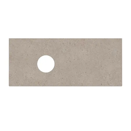 Kerama Marazzi Magica Столешница из керамогранита для накладных раковин Риккарди, без отв, цвет: бежевый матовый