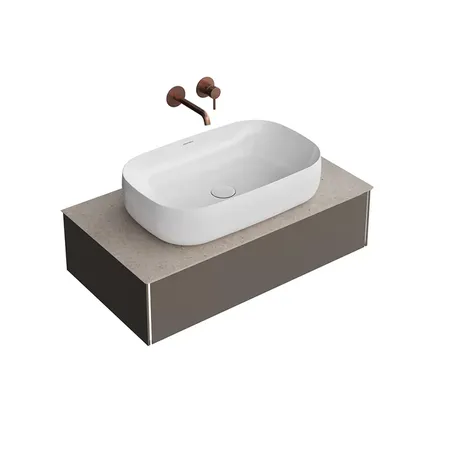 Kerama Marazzi Magica Тумба подвесная, 1 ящик, цвет: вечерний серый матовый