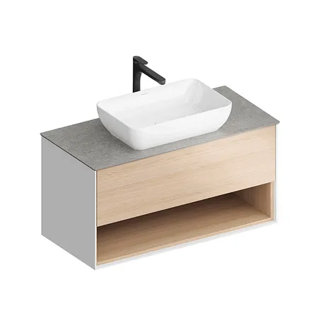 Kerama Marazzi PLAZA Modern Тумба подвесная, 1 ящик, цвет: дуб виченце