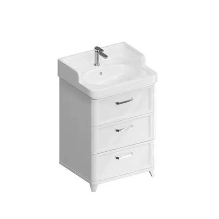 Kerama Marazzi Pompei Тумба напольная, с 3 ящиками, цвет: белый глянцевый
