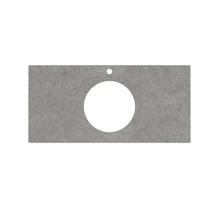 Kerama Marazzi Столешница из керамогранита для накладных раковин Фондамента, с 1 отв, цвет: серый натуральный