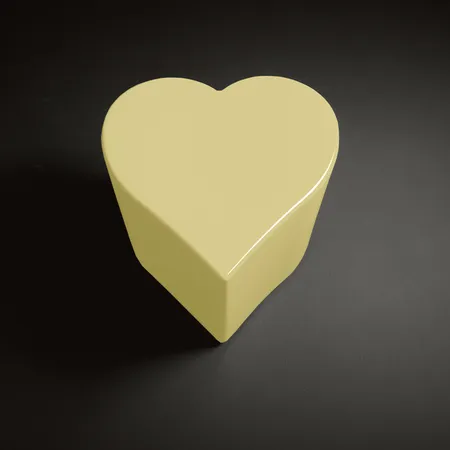 Kerasan Artwork Столик декоративный на стальной основе "CUORI", напольный, цвет: золото