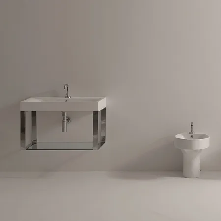 Kerasan Cento Раковина, 1 отв, цвет: белый