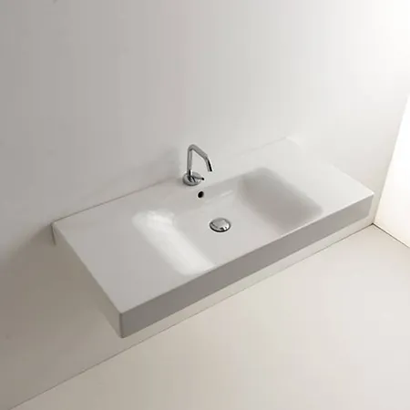 Kerasan Cento Раковина, 1 отв, цвет: белый