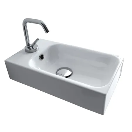 Kerasan Cento Раковина, 1 отв, цвет: белый