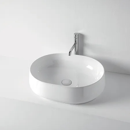Kerasan F10 Раковина, накладная, без отв, цвет: белый