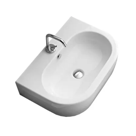 Kerasan Flo Раковина, 1 отв, цвет: белый