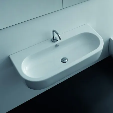 Kerasan Flo раковина, 1 отв, цвет: белый