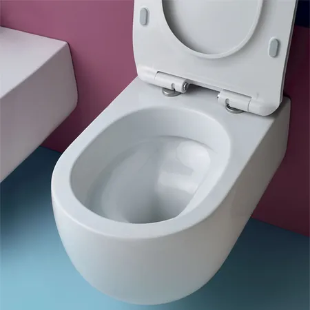 Kerasan Flo Унитаз подвесной, безободковый, цвет: белый