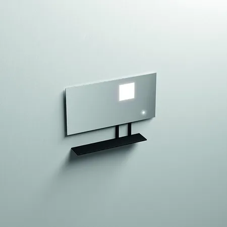 Kerasan Mirrors Зеркало, с черной матовой полкой, с LED подсветкой и сенс выкл