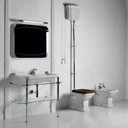 Kerasan Waldorf Консоль, напольная, с раковиной на 1 отв, цвет: консоли: cromo (хром)